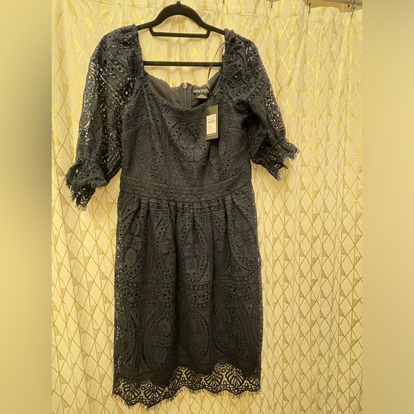 NWT City Chic Giselle Navy Lace Dress size 14 (xs) - Picture 2 of 6